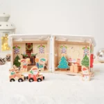 Montessori-Weihnachtspuppenhaus-Set